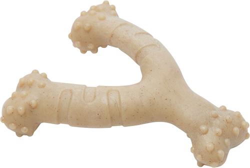 Show full view: Frisco Chicken Flavored Wishbone Nylon Chew Dog Toy for Heavy Chewers, Small slide 1 of 11