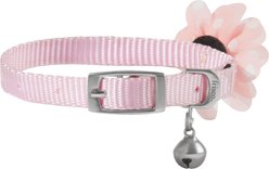 Frisco Chiffon Flower Cat Collar, Pink, 8 to 12-in neck, 3/8-in wide slide 2 of 4