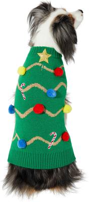 Show full view: Frisco Christmas Tree Dog & Cat Ugly Sweater, Small slide 4 of 10