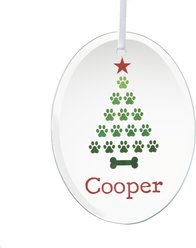 Frisco Christmas Tree Glass Personalized Ornament