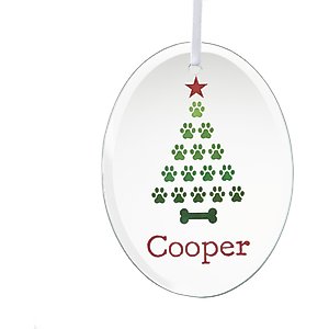 Frisco Christmas Tree Glass Personalized Ornament