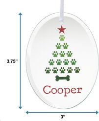 Frisco Christmas Tree Glass Personalized Ornament slide 2 of 5