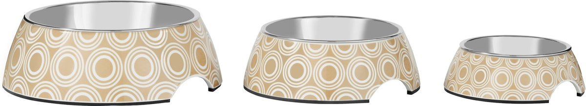 Frisco Circle Design Stainless Steel Dog & Cat Bowl