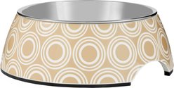 Frisco Circle Design Stainless Steel Dog & Cat Bowl, Small: 1.5 cup