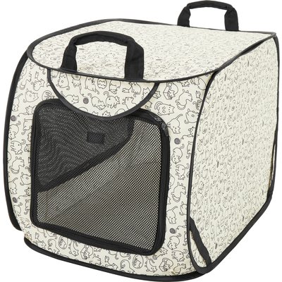 Frisco Frisco Collapsible Cat Cage, Litter Box, & Mat, Animal Sketch