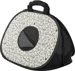 Frisco Collapsible Cat Carrier Bag, Animal Sketch