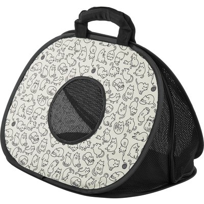Frisco Frisco Collapsible Cat Carrier Bag, Animal Sketch