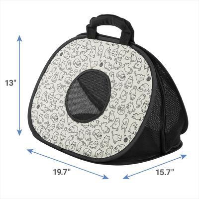 Show full view: Frisco Collapsible Cat Carrier Bag, Animal Sketch slide 2 of 8