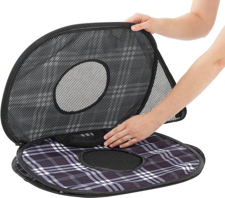 Show full view: Frisco Collapsible Cat Carrier Bag, Black Plaid slide 4 of 8
