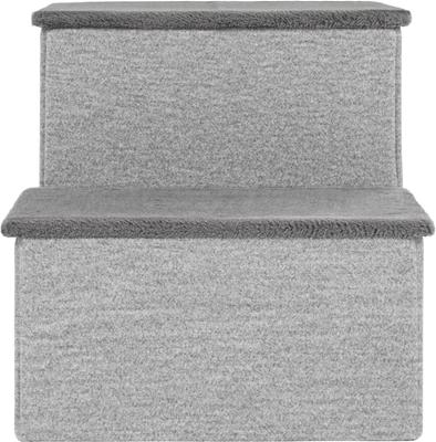 Show full view: Frisco Collapsible Cat & Dog Stairs & Storage, Gray slide 3 of 7