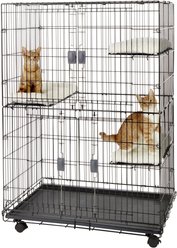 Frisco Collapsible Wire Cage Playpen + Van Ness High Side Corner Cat Litter Pan slide 2 of 9