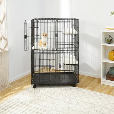 Show full view: Frisco Collapsible Wire Cage Playpen + Van Ness High Side Corner Cat Litter Pan slide 4 of 10