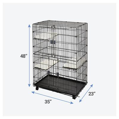 Show full view: Frisco Collapsible Wire Cat Cage Playpen slide 2 of 10