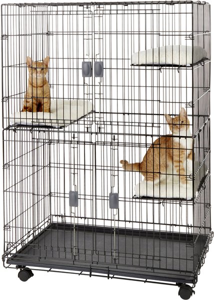Frisco Collapsible Wire Cat Cage Playpen