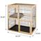 Show in main carousel: Frisco Collapsible Wood & Wire Cat Cage Playpen - 2 Level slide 3 of 9