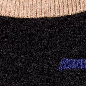 Frisco Collared Dog & Cat Sweater Cardigan, Black, X-Large