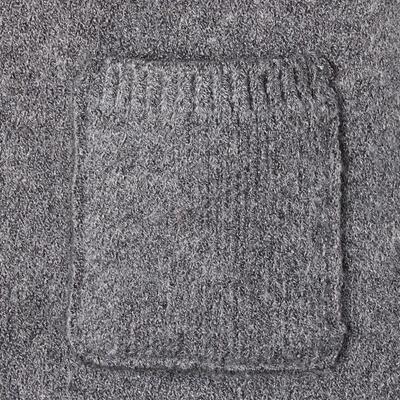 Show full view: Frisco Collared Dog & Cat Sweater Cardigan, Gray, Medium slide 6 of 12