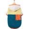 Show in main carousel: Frisco Colorblock Fleece Dog & Cat Hoodie w/ Pocket, Teal, XX-Large slide 3 of 9