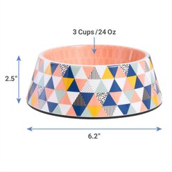 Frisco Colorful Geometric Melamine Bowl, Medium: 3 cup slide 2 of 7