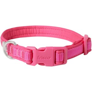Frisco Comfort Padded Dog Collar, Fuchsia, Small