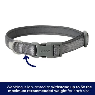 Show full view: Frisco Comfort Padded Dog Collar, Lava Smoke, Large/X-Large slide 4 of 9