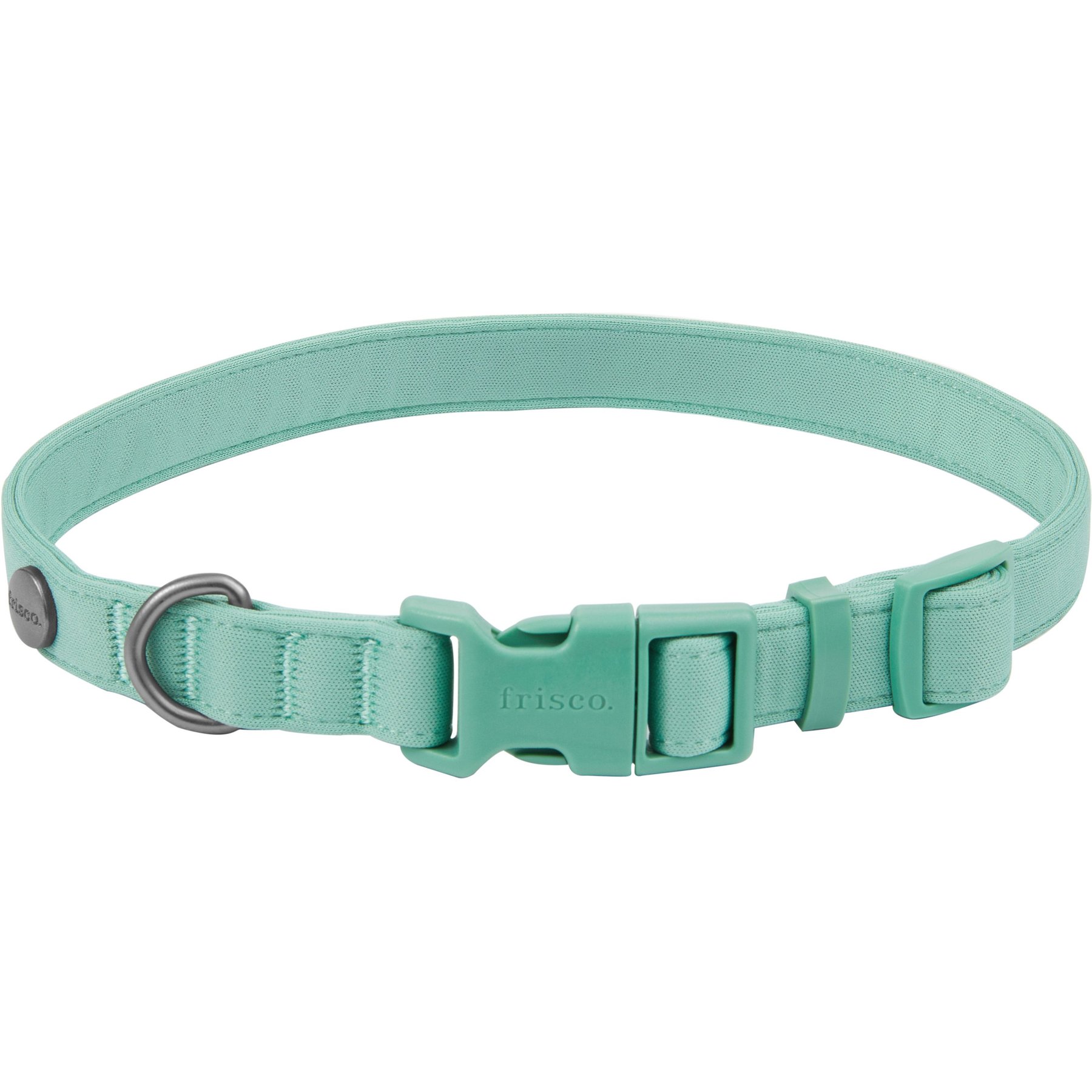 Frisco Comfort Padded Dog Collar, Malachite Green, Medium