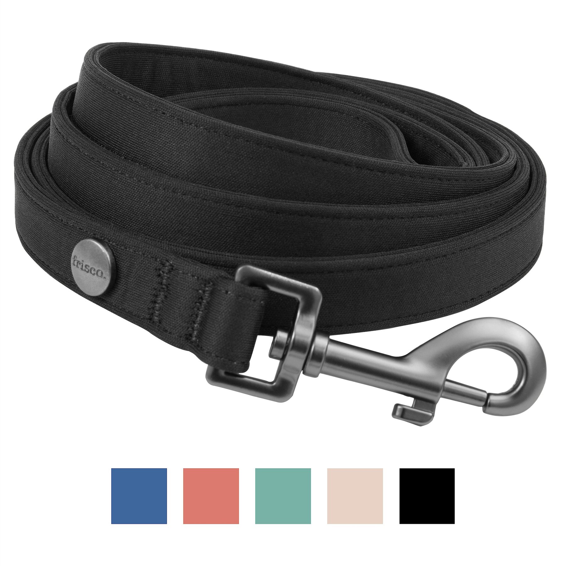 Frisco Frisco Comfort Padded Dog Leash, Jet Black, Large
