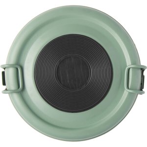 Frisco Complete Travel Stainless Steel Dog & Cat Feeder Bowl, Artichoke Green, Large