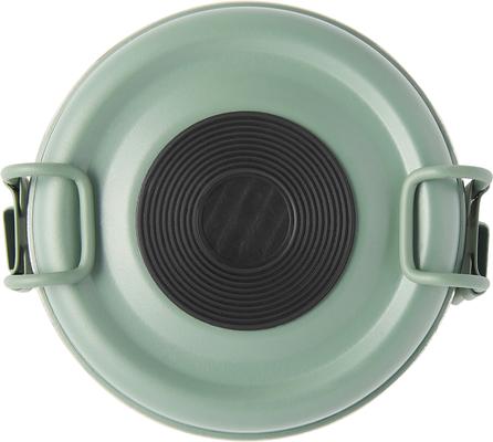 Show full view: Frisco Complete Travel Stainless Steel Dog & Cat Feeder Bowl, Artichoke Green, Small slide 7 of 9