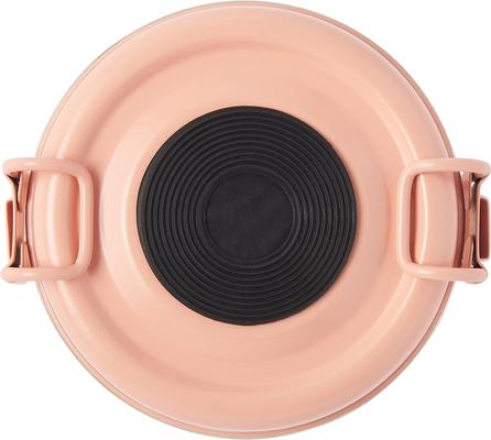 Show full view: Frisco Complete Travel Stainless Steel Dog & Cat Feeder Bowl, Peach, Small slide 8 of 10