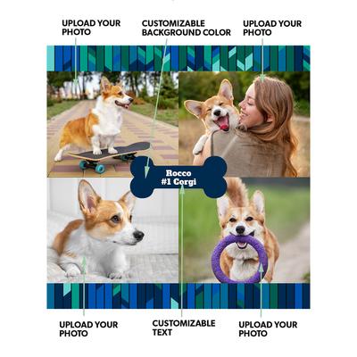 Show full view: Frisco "Contemporary #2" Ceramic Photo Tile with Stand, 8" x 8" slide 2 of 5