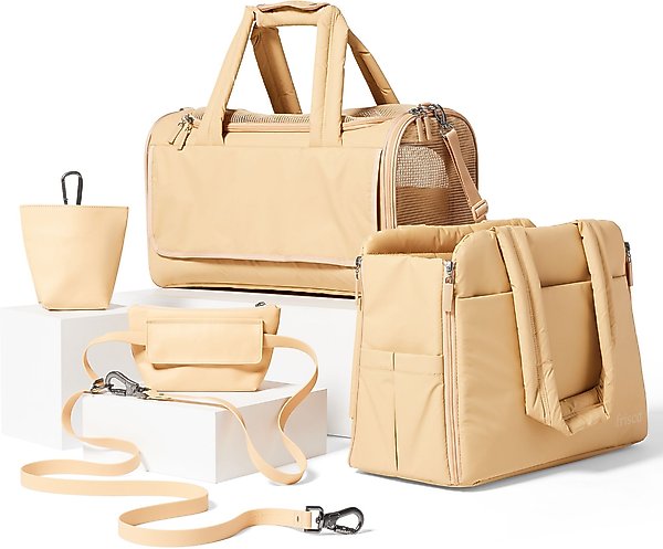 Show full view: Frisco Convertible Dog & Cat Carrier Tote Bag, Beige slide 7 of 11