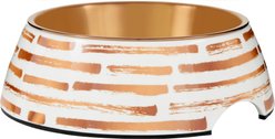 Frisco Copper Print Design Stainless Steel Dog & Cat Bowl, Medium: 3 cup