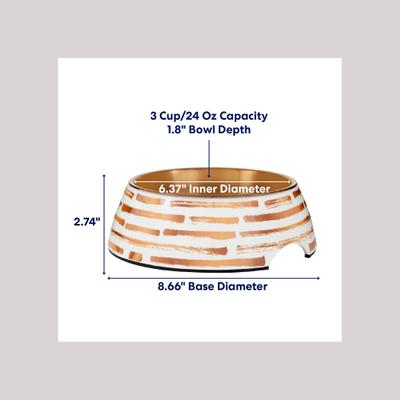 Show full view: Frisco Copper Print Design Stainless Steel Dog & Cat Bowl, Medium: 3 cup slide 2 of 8