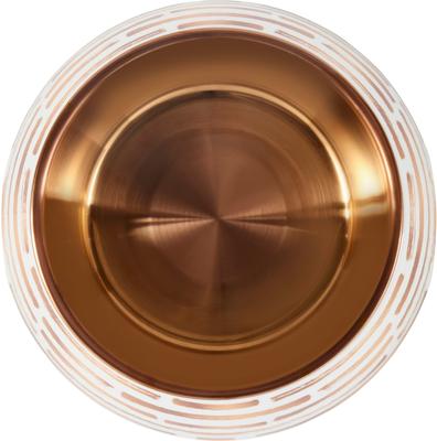 Show full view: Frisco Copper Print Design Stainless Steel Dog & Cat Bowl, Medium: 3 cup slide 4 of 8