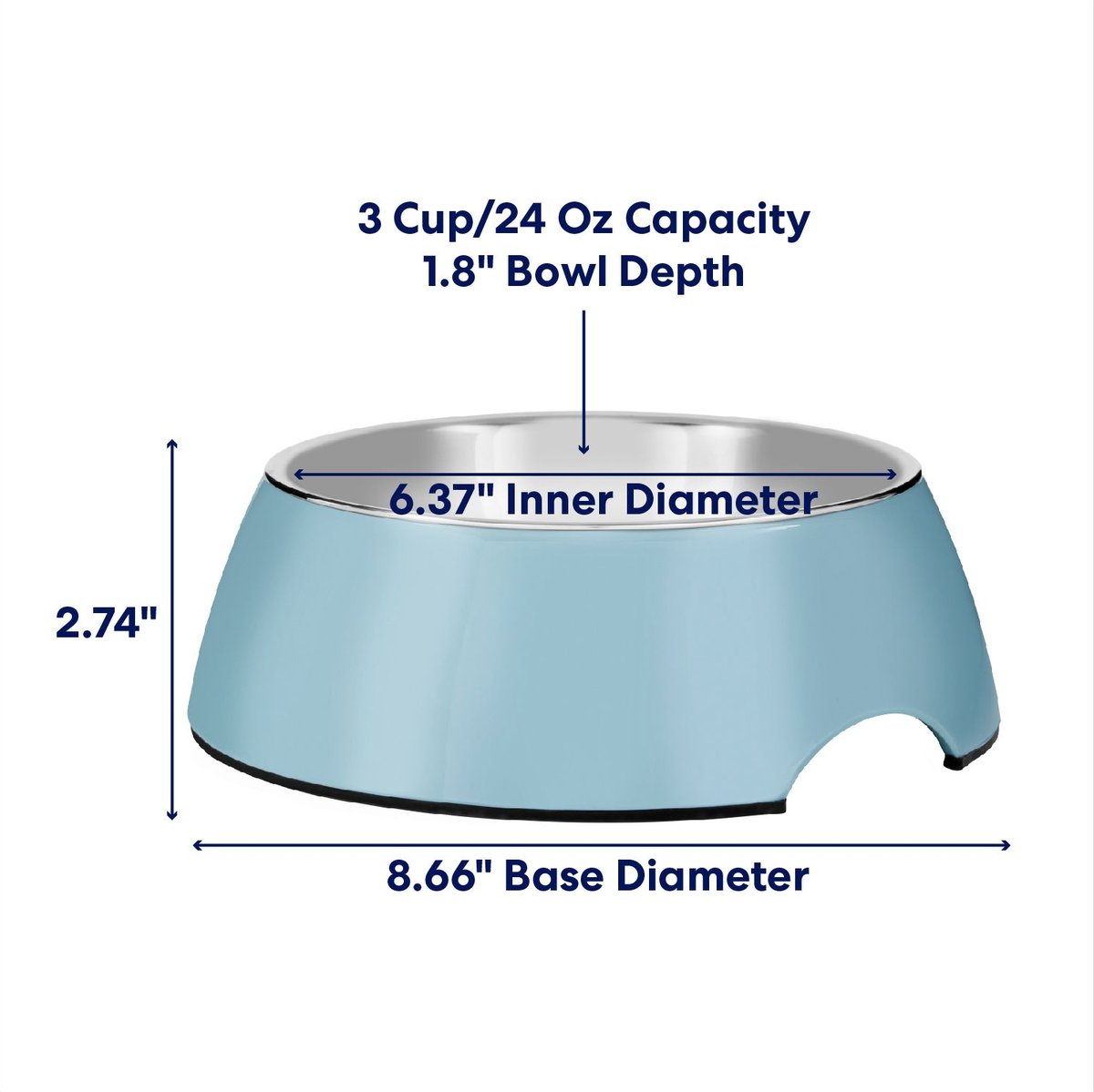 Frisco Coral Design Stainless Steel Dog & Cat Bowl