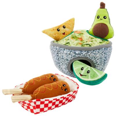 Show full view: Frisco Corndog Interactive + Guacamole Hide & Seek Puzzle Plush Squeaky Dog Toy slide 1 of 9