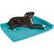 Show in main carousel: Frisco Corner Bolster Orthopedic Dog Crate Mat, Teal, 30-in slide 3 of 8
