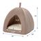 Show in main carousel: Frisco Covered Tent Cat & Dog Bed, Beige, Medium slide 2 of 8