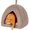 Show in main carousel: Frisco Covered Tent Cat & Dog Bed, Beige, Medium slide 4 of 8