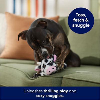 Show full view: Frisco Cow Plush Squeaky Dog Toy, Small/Medium slide 3 of 5