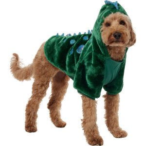 Frisco Cozy Dinosaur Dog & Cat Hoodie Costume, Large