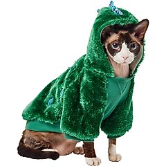 Frisco Cozy Dinosaur Cat Hoodie, Small 