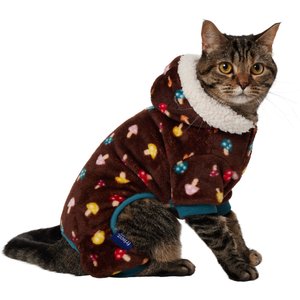 Frisco Cozy Plush Fleece Dog & Cat PJs, Mushrooms, Medium
