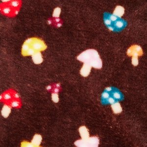 Frisco Cozy Plush Fleece Dog & Cat PJs, Mushrooms, Medium