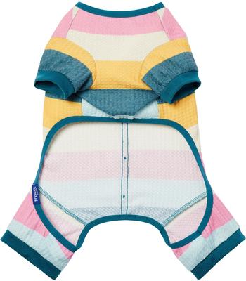 Show full view: Frisco Cozy Waffle Knit Dog & Cat PJs, Stripe, Small slide 6 of 10