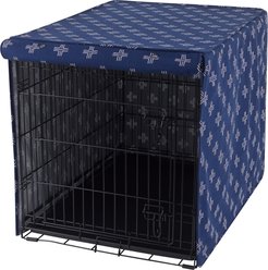 Frisco Crate Cover, 36 inch, Blue Crosses
