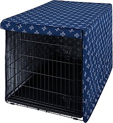 Frisco Crate Cover, 48 inch, Blue Crosses