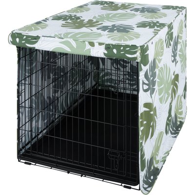 Frisco Frisco Crate Cover, 48 inch, White Leaves