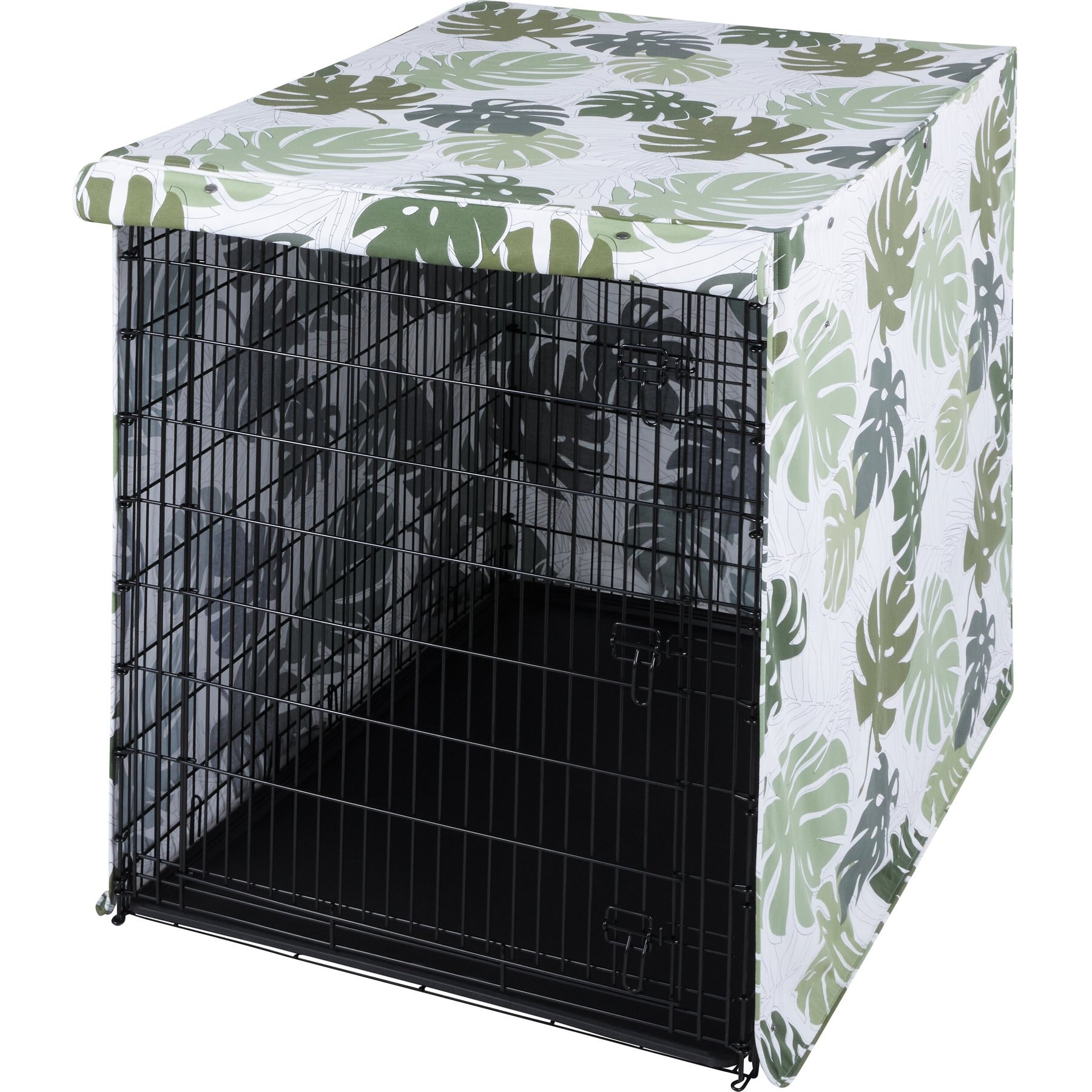 Bird Cage Explore Land Pattern Dog Crate Cover For 24 Inches Wire